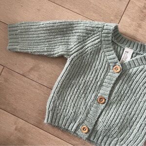 H&M baby Girl Cardigan Knit Chunky Sweater